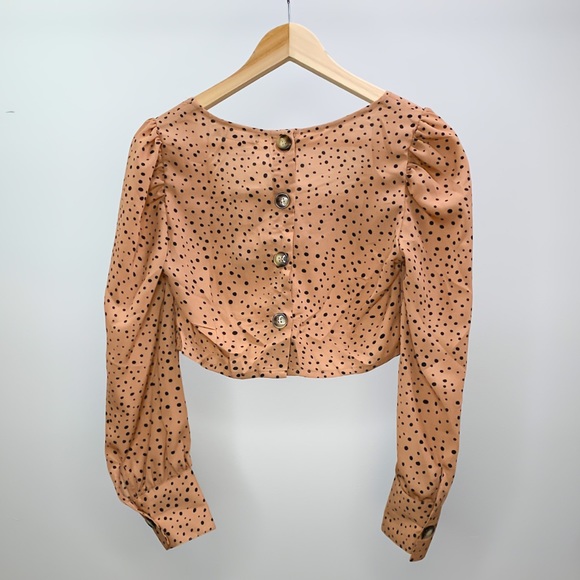 nasty gal // silky spot crop top - Picture 4 of 4